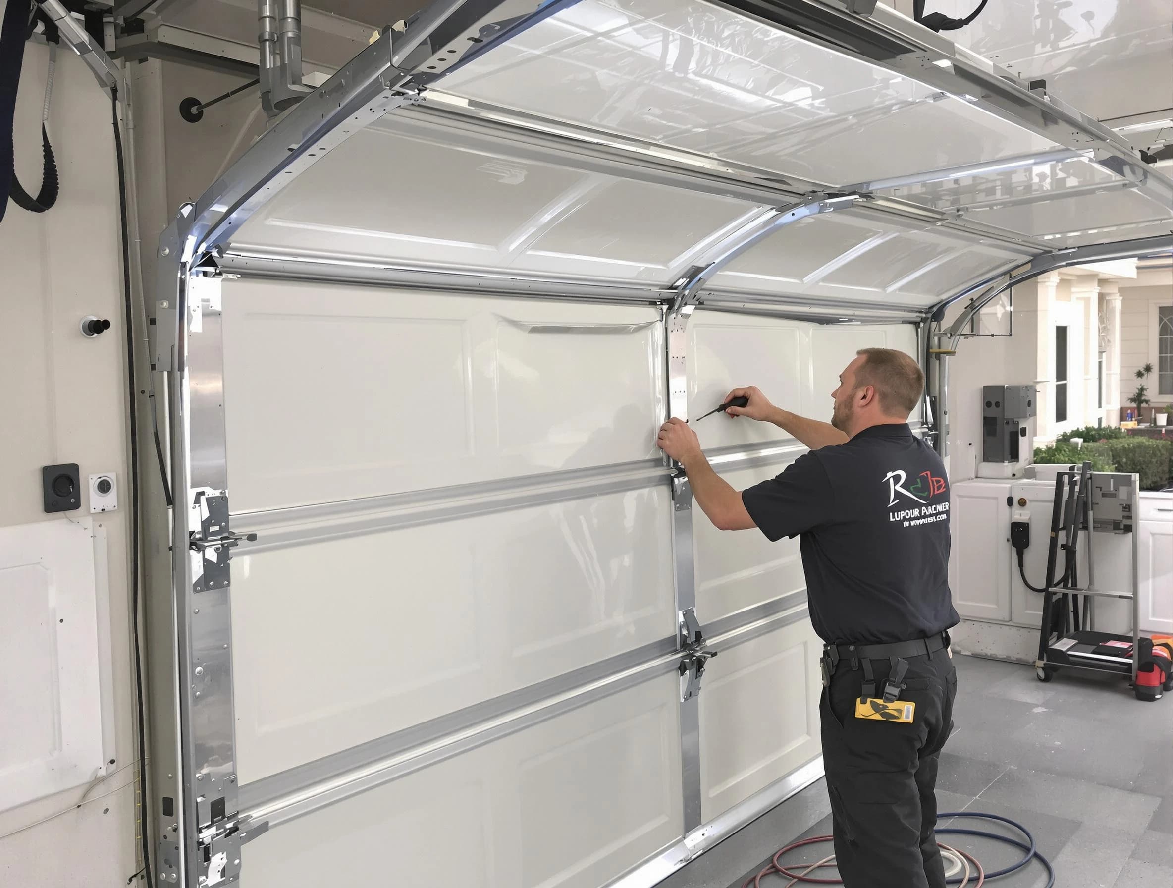 Westerville Garage Door Repair professional performing panel repair in Westerville