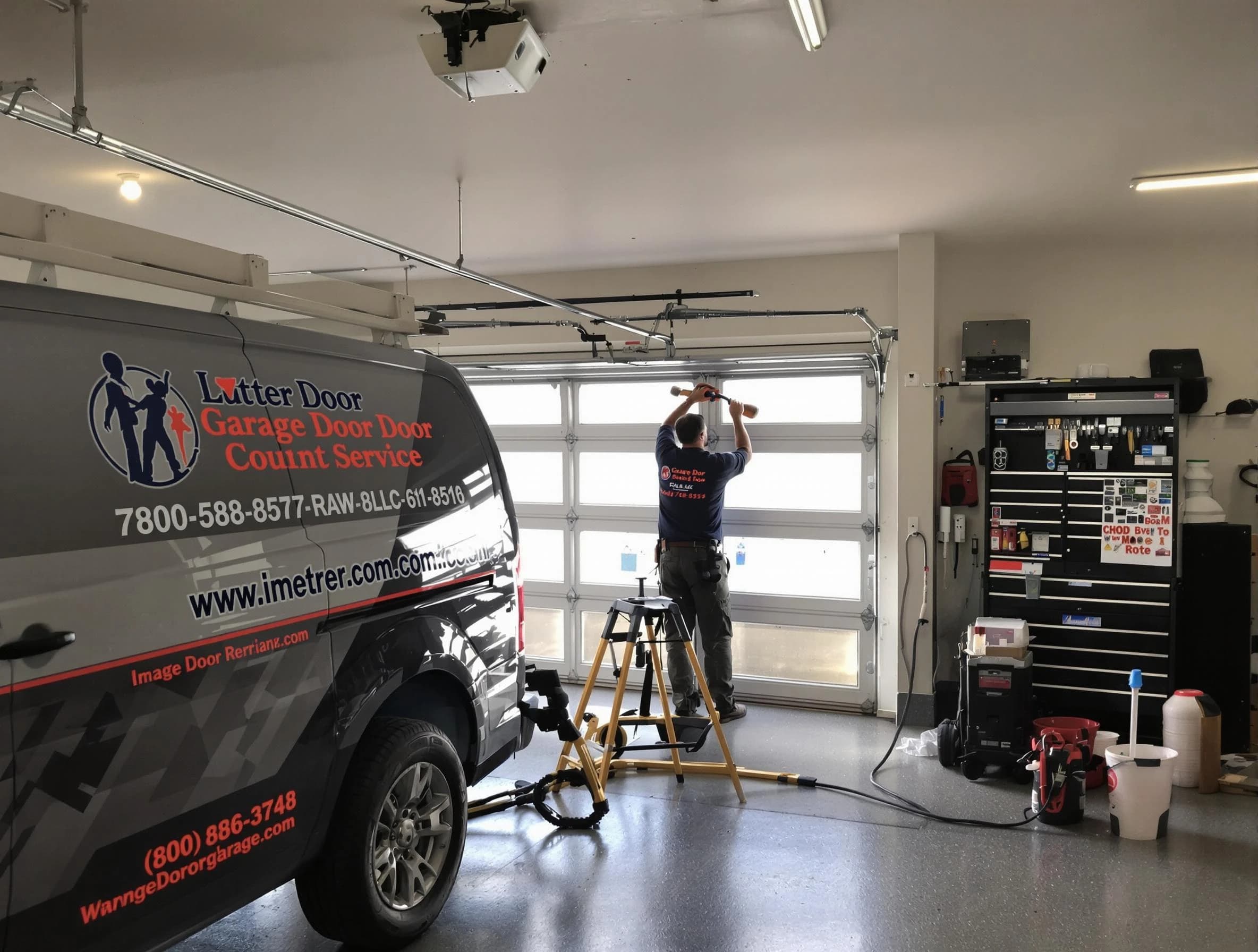 Westerville Garage Door Repair rapid response team performing same-day repair in Westerville