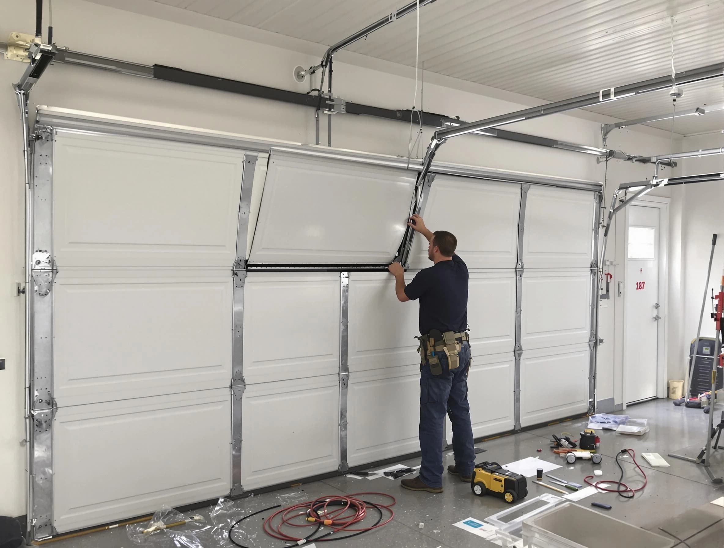Garage Door Section Replacement in Westerville