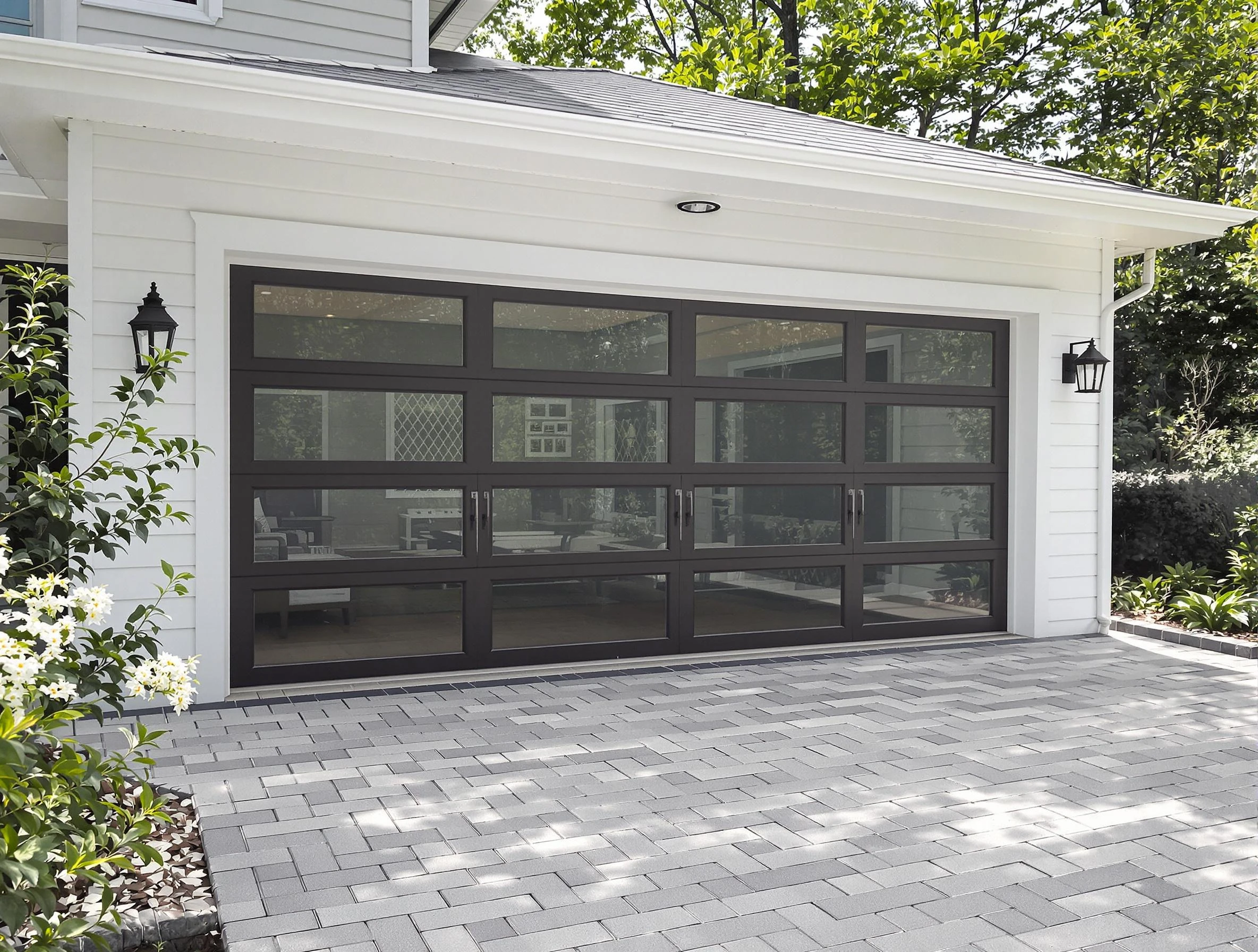 Westerville Garage Door Repair design specialist presenting custom garage door options to Westerville homeowner