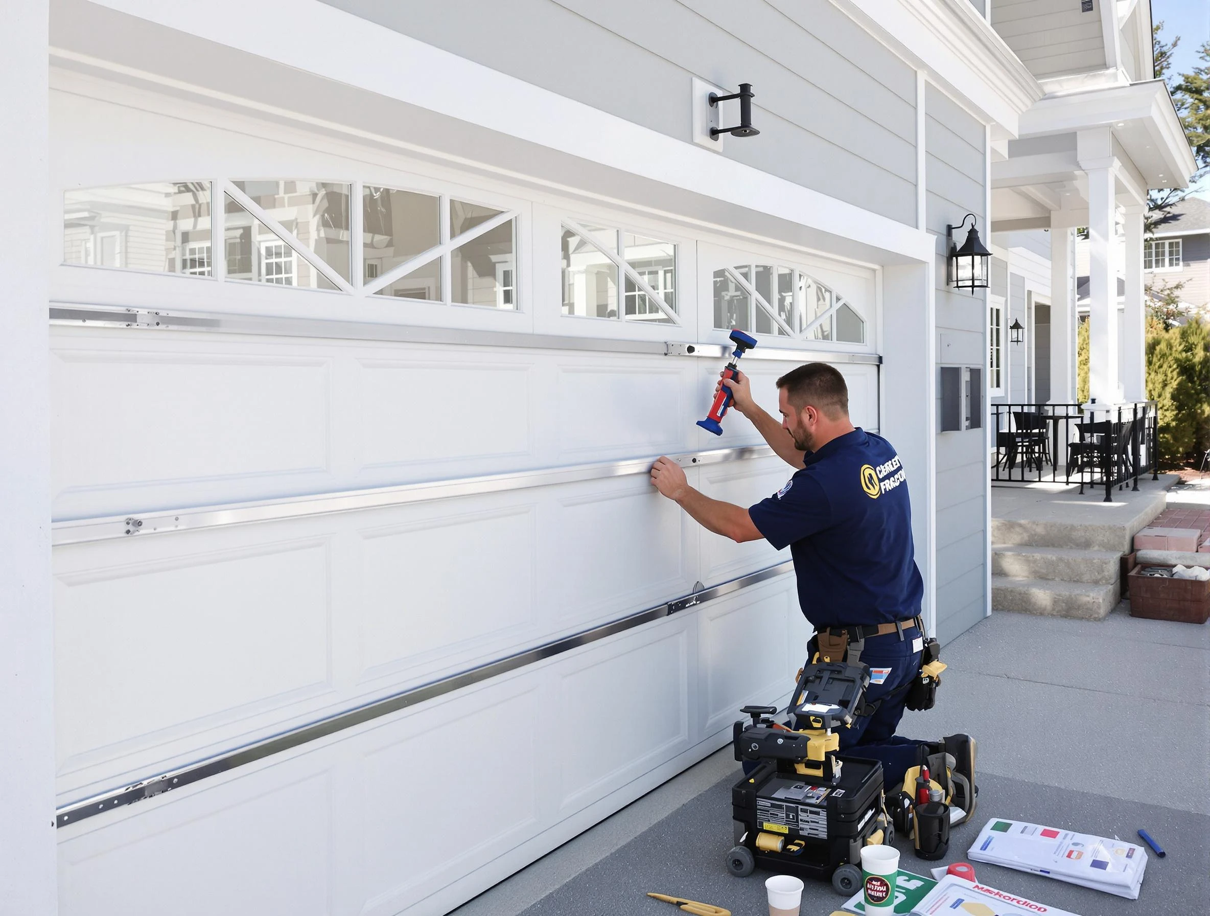 Professional garage door installation by Westerville Garage Door Repair in Westerville