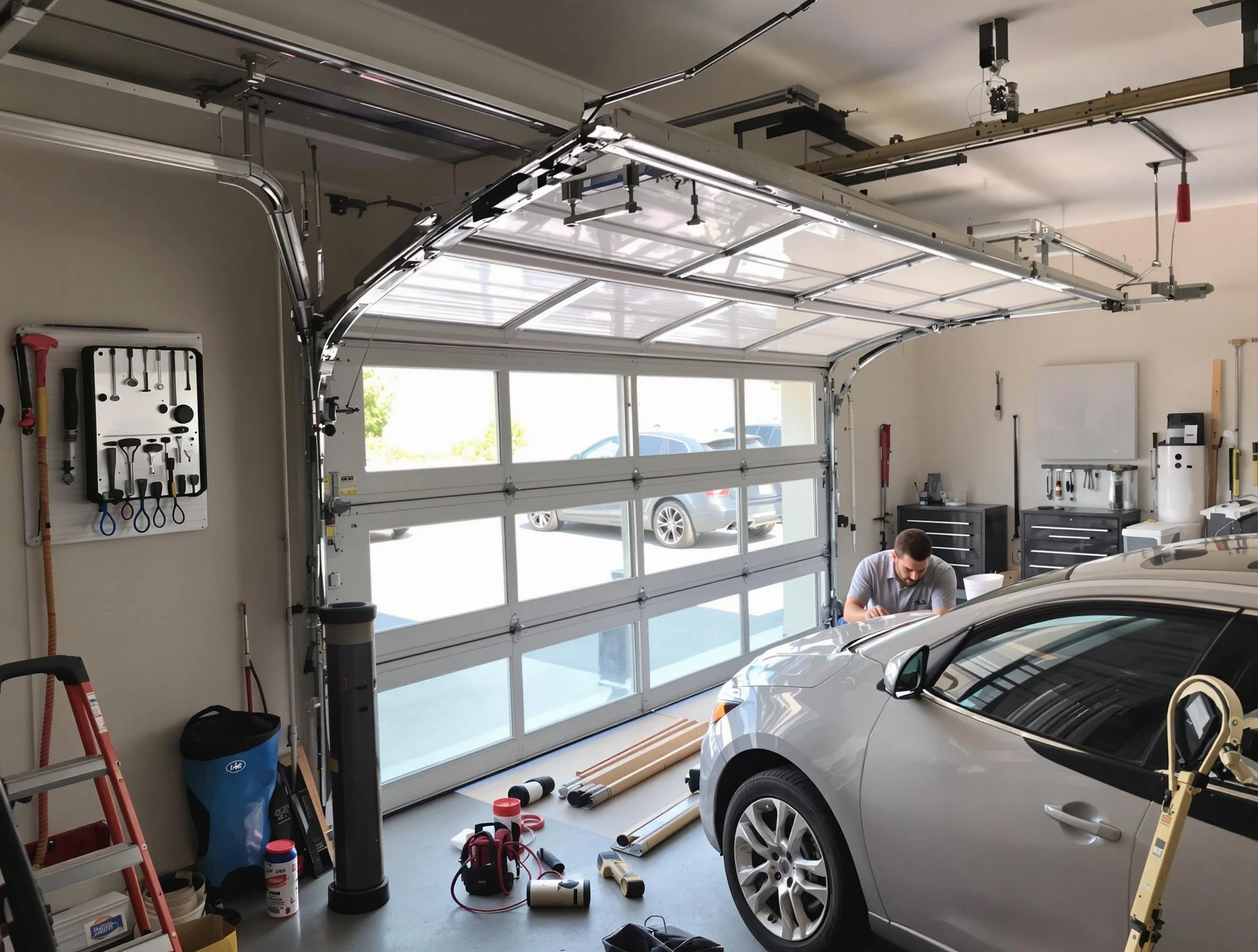 Garage door noise reduction service by Westerville Garage Door Repair in Westerville