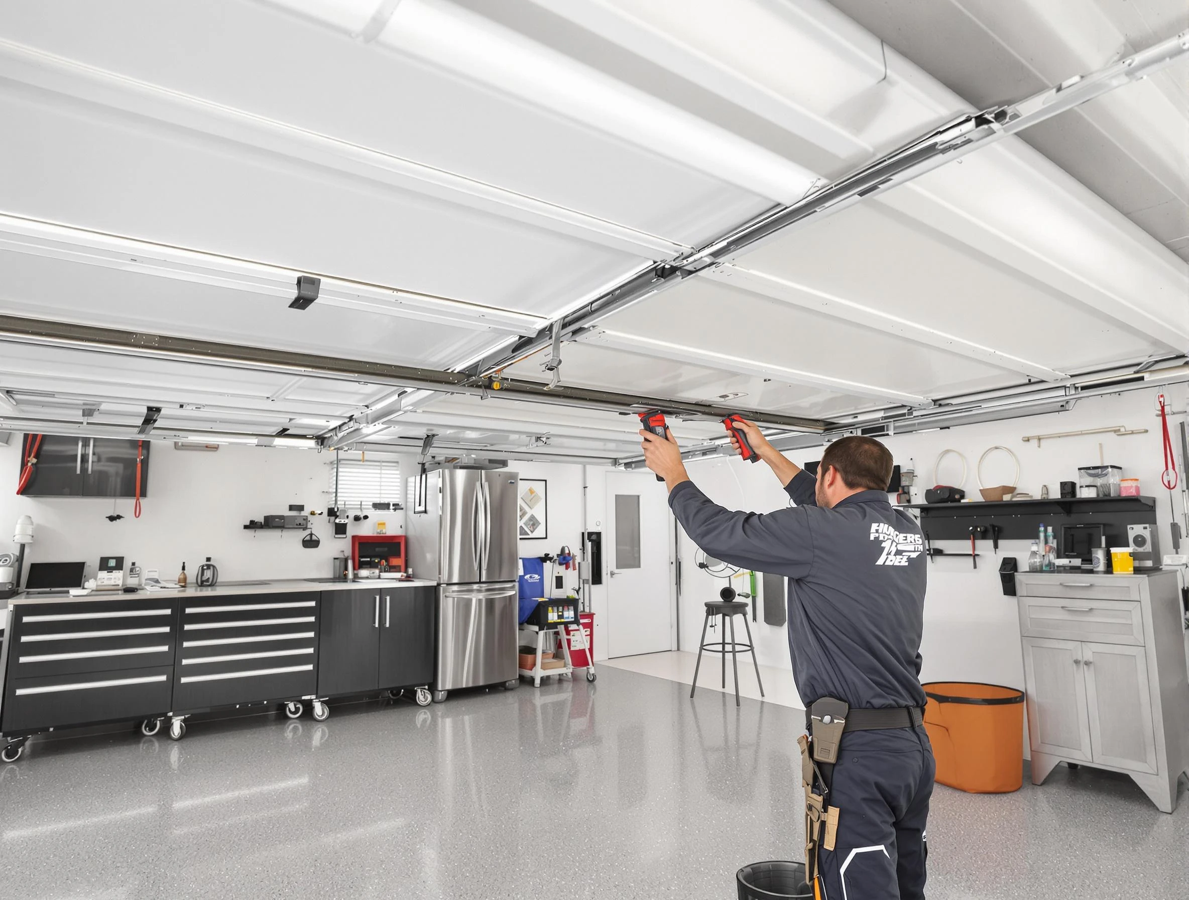 Overhead garage door repair service by Westerville Garage Door Repair in Westerville